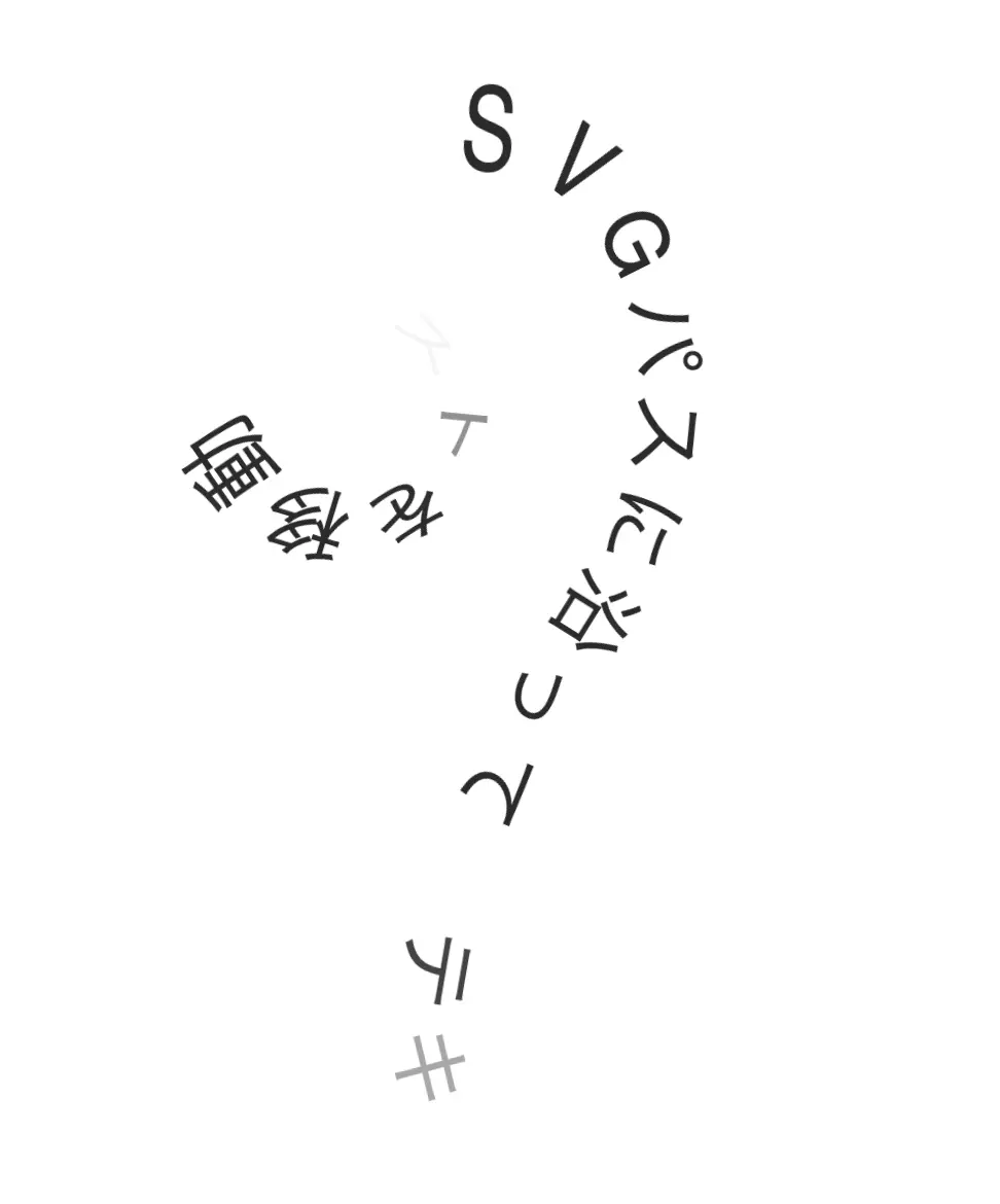 SVGパスに文字を沿わせる